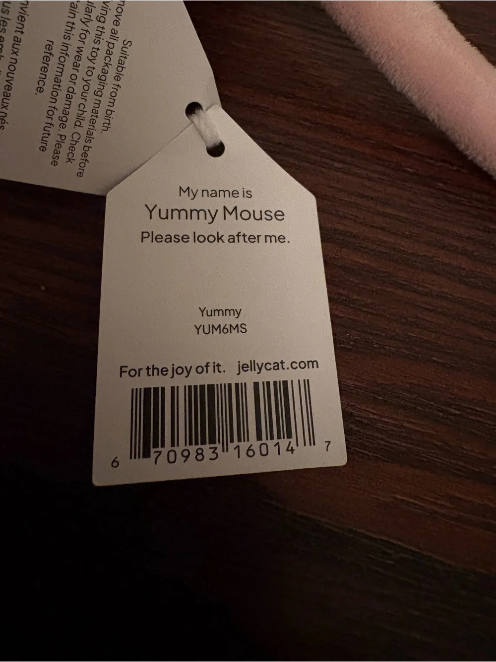 Jellycat Yummy Mouse Plush